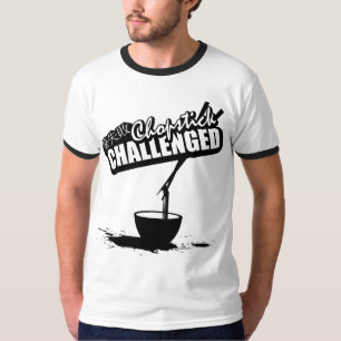 Chopstick uitgedaagd t-shirt
