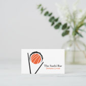 Chopsticks | Sushi Roll Visitekaartje (Staand voorkant)
