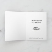 Choquant "Tu es si vieille..." Carte de voeux d'an (Intérieur)