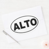 Chorale Alto Choir Oval Sticker (Enveloppe)