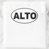 Chorale Alto Choir Oval Sticker (Sac)