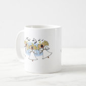 Chorale de dessin animé Angels Café Mug (Devant gauche)