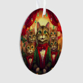 Chorale de Noël Tabby Cat (devant)