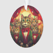Chorale de Noël Tabby Cat (devant)