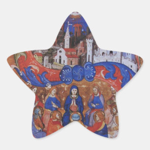 CHORALE MUZIEK CHRISTMAS PARCHCHCHCHEST MET SAINTS STER STICKER