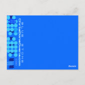 CHORD D'ALIMENTATION BLEUE - Carte postale (Dos)