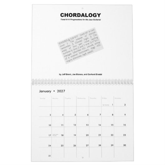 Chordalogie Agenda 2014 Kalender (Jan 2027)