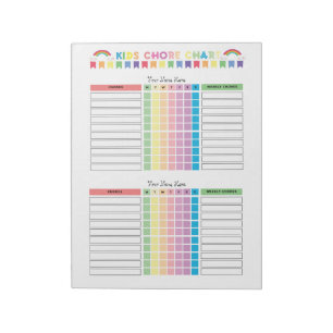 Chore Chart Custom Notitieblok voor 2 Kinder