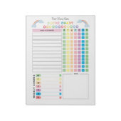 Chore Chart Custom Notitieblok voor kinderen (Gedraaid)