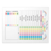 Chore Chart Custom Notitieblok voor kinderen & To  (Voorkant)