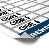 CHORE CHART, KINDER CHART, DINOSAUR POSTER (Hoek)