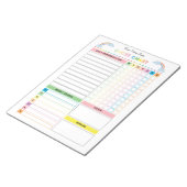 Chore Chart Notitieblok voor kinderen met Rewards  (Schuin)