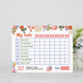 Chore Chart Sjabloon (Staand voorkant)