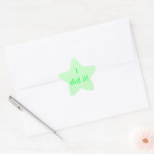 Chore Chart Sticker "Je l'ai fait!" (Enveloppe)
