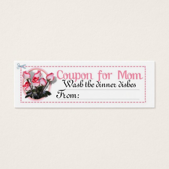Chore Coupon pour maman (Devant)