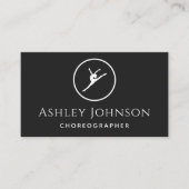 Choreograaf Dancer Plain Simple Clean Layout Visitekaartje (Voorkant)