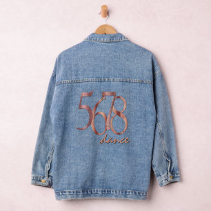 Choreograaf's Count 5678 Dance Typography Denim Jacket