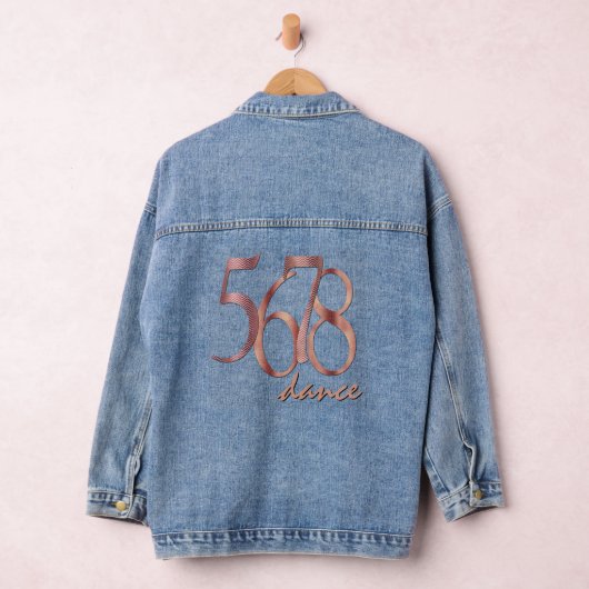 Choreograaf's Count 5678 Dance Typography Denim Jacket (Hangar)