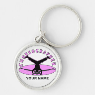 CHOREOGRAPHER-keyring - voeg een naam toe Sleutelhanger