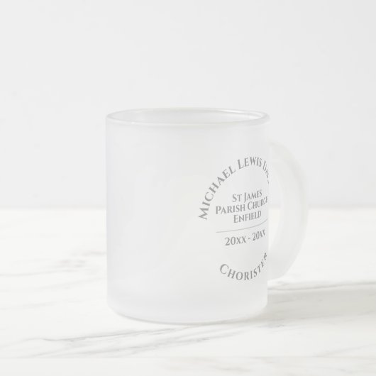 Choriste Frosted Glass Mug (Devant droit)