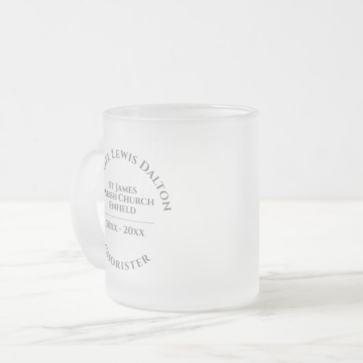 Choriste Frosted Glass Mug (Devant gauche)
