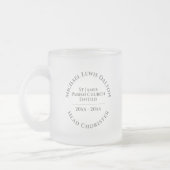 Choriste-tête Café en verre givrée Mug (Gauche)