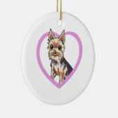 CHORKIE KERAMISCH ORNAMENT (Rechts)