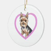 CHORKIE KERAMISCH ORNAMENT (Links)