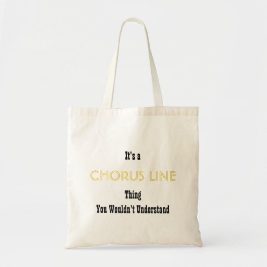 Chorus Line Canvas tas (Voorkant)