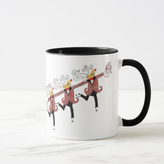 Choruslijn van dansrenrender mok (Rechts)