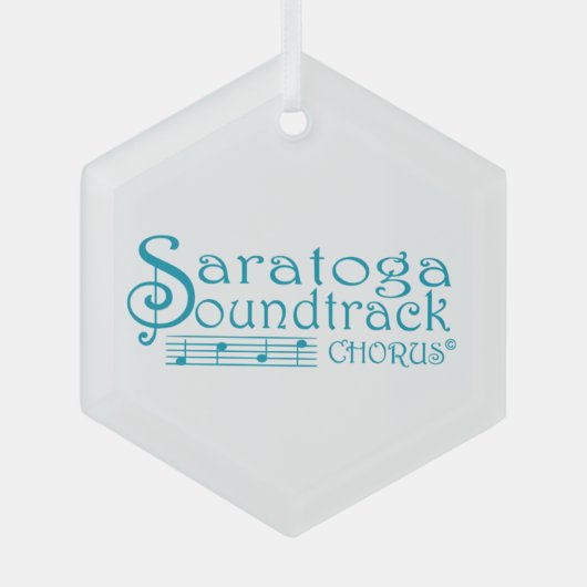 Chorusversiering Glas Ornament (Voorkant)