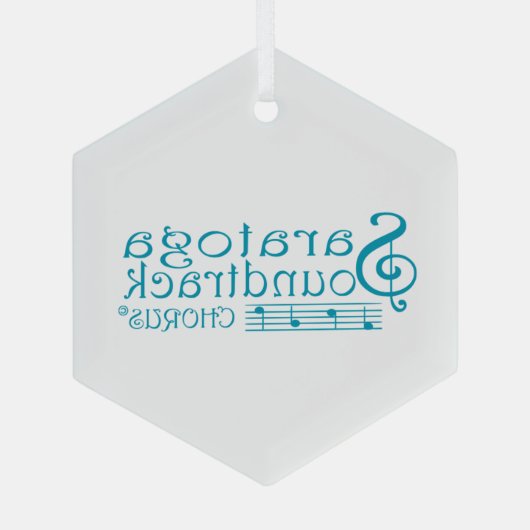 Chorusversiering Glas Ornament (Achterkant)