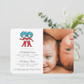 Chose Une Chose Deux Jumeaux Faire-part de naissan (Debout devant)