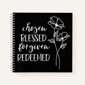 Chosen Blessed Forgegeven in White Journal Notitieboek