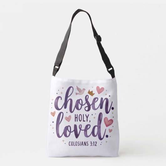 Chosen Holy Loved Scripture Tote Bag  (Achterkant)