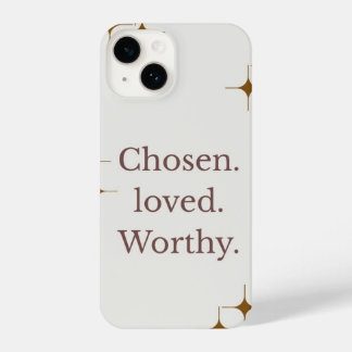 "Chosen Loved Worthy" IPhone 14 telefoonhoesje iPhone 14 Hoesje