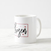 Chosen Mug Chrétien avec Design Coeur Rouge (Devant droit)