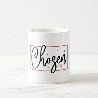 Chosen Mug Chrétien avec Design Coeur Rouge