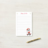 Choses à Faire & Post-it de chat skater mignon (Sur un bureau)