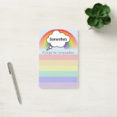 Choses d'arc-en-ciel pour se rappeler le post-it (Bureau)