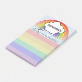 Choses d'arc-en-ciel pour se rappeler le post-it (Incliné)