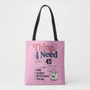 Choses dont j'ai besoin à (âge) Sac cadeau d'anniv