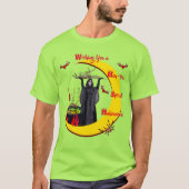 Choses effrayantes Vert Halloween Unisex T-Shirt (Devant)