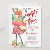 Choses favorites invitation de Noël (Devant)