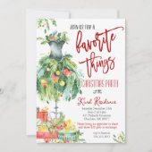 Choses favorites invitation de Noël (Devant)