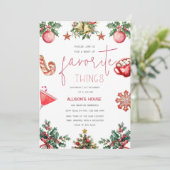 Choses préférées Ami Fête Fête Invitation (Debout devant)