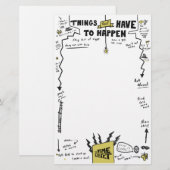 Choses qui doivent se produire papeterie (Devant / Derrière)