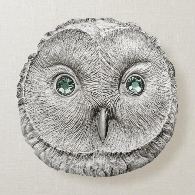CHOSES SAUVAGES : Coussin argenté de Décor de (Devant)