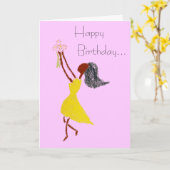 CHOSES SIMPLES Carte de voeux d'anniversaire (Fleur jaune)