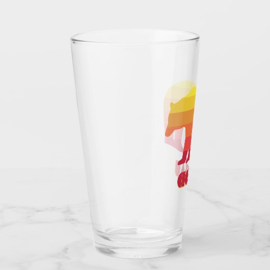 Choteau Montana Regenboog Beer Glas (Rechts)